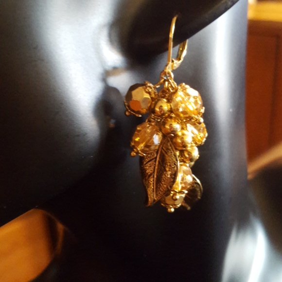 Joan Rivers Dangle Leaf Earrings - Picture 3 of 8